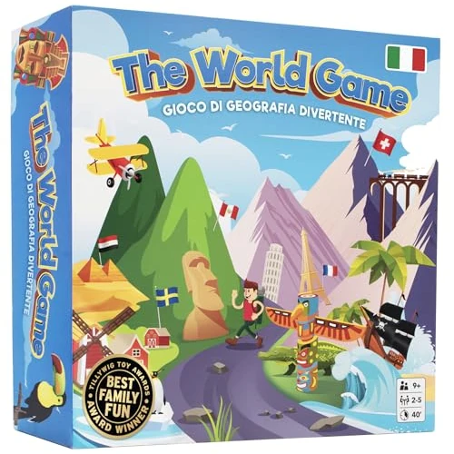 Offre limitée : The World Game - Jeu amusant sur la géographie - Jeu du monde éducatif pour enfants et adultes - Fantastique Jeu de société pour Adolescents de 31.99 € à 31.99 € (0.00% de remise)
