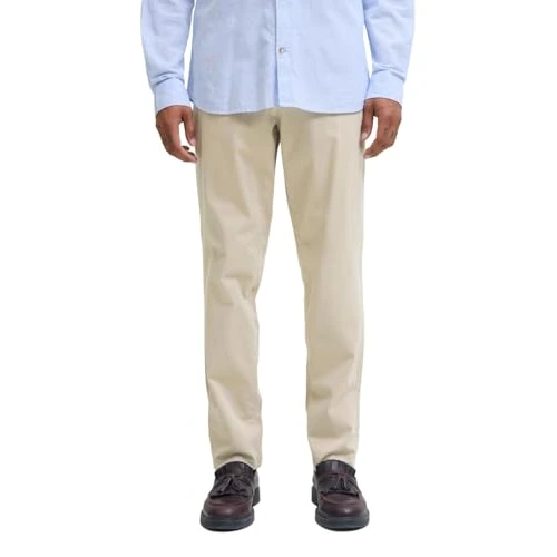 Offerta a tempo: JACK & JONES Jpstmarco Jjbowie Noos Pantaloni per Uomo, Beige (Oxford Tan), 36W / 32L - 30% da 39.99 € a 27.95 €