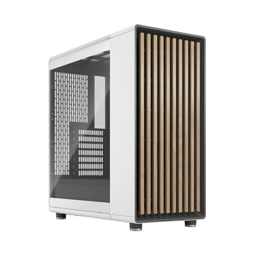 Tijdelijke aanbieding: Fractal Design North Chalk White Tempered Glass Clear - Wood Oak front - Glass side panel - Two 140mm Aspect PWM fans included - Type C USB - ATX Airflow Mid Tower PC Gaming Case van 129.95 € naar 129.95 € (0.00% korting)