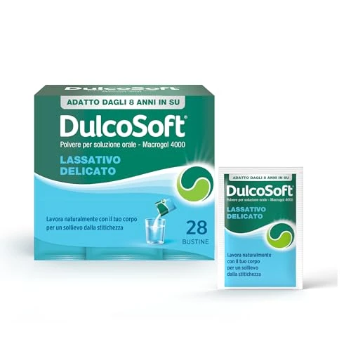 Offerta a tempo: DulcoSoft Lassativo con Macrogol, Rimedi Stitichezza Adulti e Bambini — 10% da 17,00 € a 15,30 €