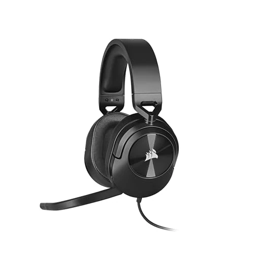 Corsair HS55 Surround Leichtes Kabelgebundenes Multiplattform-Gaming-Headset - Dolby 7.1 Surround Sound - iCUE-Kompatibel - PC, Mac, PS5, PS4, Xbox, Nintendo Switch, Mobile - Carbon