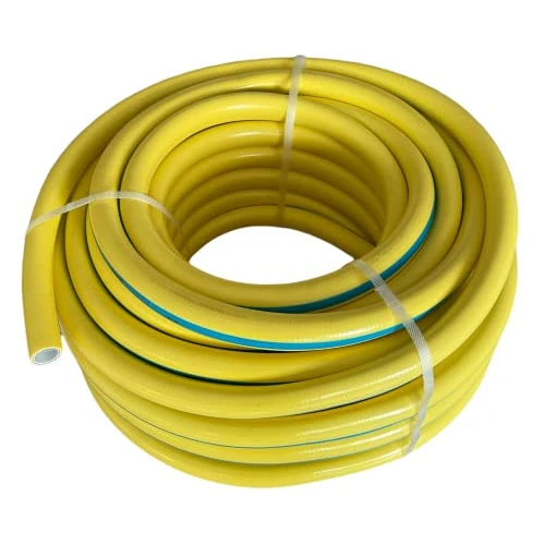 Offerta a tempo: Tubo innaffio per irrigazione 6 strati antitorsione Giallo Flessibile antialga retinato da giardino (Diametro 1/2" - 15 metri) - 0.00% da 21.90 € a 21.90 €