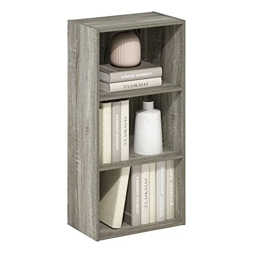 Offerta a tempo: Furinno Luder Libreria a 3 ripiani aperti, rovere francese - 55% da 48.99 € a 22.09 €