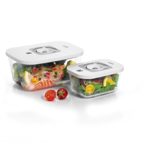 Offerta a tempo: Laica VT3306 Contenitori Sottovuoto Smart in Vetro - Set da 2 (0,5L + 1,5L) - 56% da 47.90 € a 20.99 €