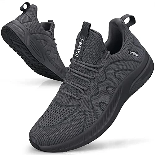 Zeitlich begrenztes Angebot: Feethit Sneaker Herren Schuhe Sportschuhe Laufschuhe Turnschuhe Tennis Fitness Jogging Walkingschuhe Leichtgewichts Atmungsaktiv Freizeit Straßenlaufschuhe Schlüpfen Dunkel Grau 43 EU von 32.99 € auf 29.74 € (10% Rabatt)
