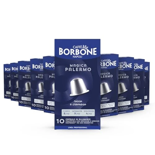 Begrenztes Angebot: Caffe Borbone "Mia Napoli" Mischung - 100 Aluminium-Kapseln (10 x 10 Stück) – Kompatibel mit Kaffeemaschinen für den Hausgebrauch der Marke Nespresso* von 22.97 EUR auf 22.97 EUR (Rabatt 0%)
