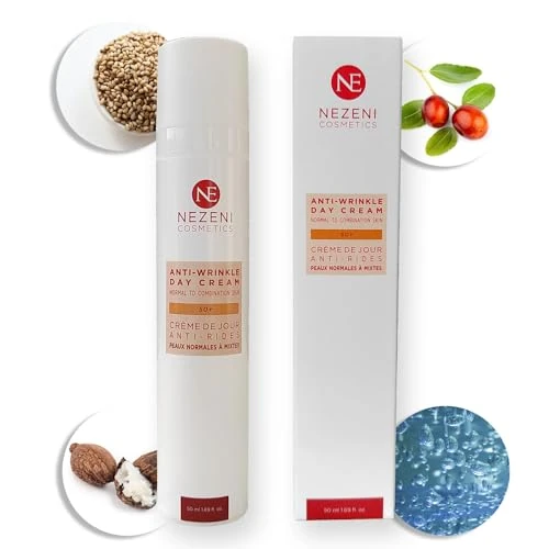 Offerta a tempo: Nezeni - Crema viso antirughe da donna/uomo, 17 principi attivi, riempitivo rughe profonde, crema antirughe giorno rassodante per viso, collo e décolleté, pelle normale, grassa e mista - 67% da 29.90 € a 9.99 €
