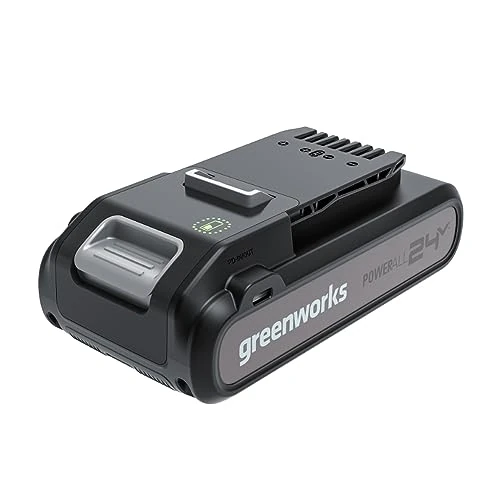 Offerta a tempo: Greenworks Batteria 24V e Power Bank Tipo C per Tutti gli Attrezzi da Giardino ed Elettroutensili da 24V, Potente Batteria agli Ioni di Litio, Ricarica Rapida, Garanzia 2 Anni - G24B4+ - 31% da 129.99 € a 90.32 €