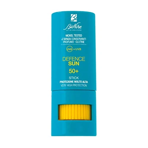 Offerta a tempo: Bionike Defence Sun - Stick Solare SPF 50+ con Burro di Karitè, Uso Localizzato per la Protezione di Zone Sensibili (labbra, naso, orecchie), Nei, Cicatrici, Tatuaggi, Rafforza e Ripara la Pelle, 9 ml - 24% da 12.40 € a 9.40 €