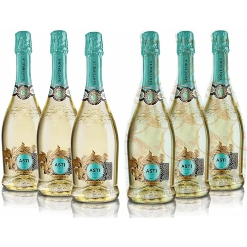 Offerta a tempo: Sant'Orsola - Spumante Moscato d'Asti D.O.C.G. Liberty, da Uva Moscata Bianca, Gusto Fresco e Floreale con Note Minerali, 6x750 ml - 27% da 32.90 € a 23.97 €
