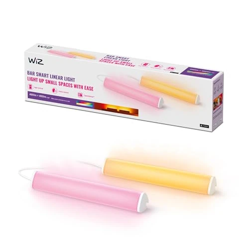 Tijdelijke aanbieding: WiZ Tafellamp Linear Light Bar 2-pack - Gekleurd en Wit Licht - Slimme LED Verlichting - Modern Design - Wi-Fi van 66.49 € naar 66.49 € (0.00% korting)
