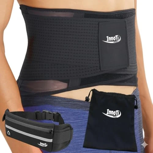 Oferta limitada: InnoTi Faja Lumbar para Hombre y Mujer - Cinturón Protector de los Lumbares en Actividades Deportivas, el Gimnasio y en el Trabajo - Ligera y Transpirable - Compresión de Doble Ajuste (S) de 22.00 € a 22.00 € (ahorro 0.00%)