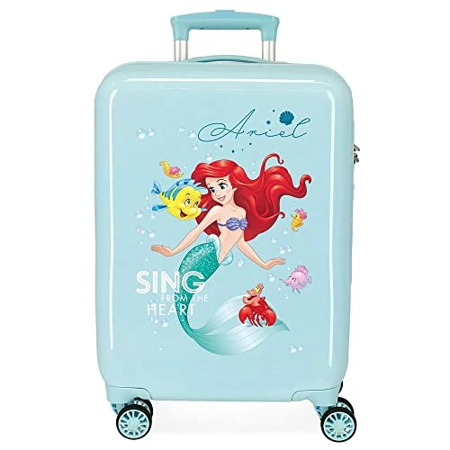 Offerta a tempo: Disney Principesse Valigia da cabina blu 38 x 55 x 20 cm Rigida ABS Chiusura a combinazione laterale 34 L 2 kg 4 ruote doppie - 0.00% da 68.41 € a 68.41 €