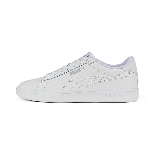 PUMA Sneakersy dziecięce Smash 3,0 L unisex, Puma Biały chłodny jasnoszary, 37.5 EU