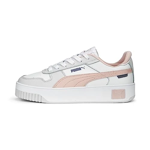 Offre limitée : PUMA Femme Carina Street Shoes, Puma White Rose Dust Feather Gray, 38 EU de 69.95 € à 38.00 € (46% de remise)