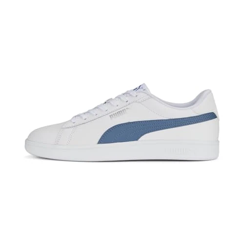Offerta a tempo: PUMA Smash 3.0 L, Scarpe da ginnastica Unisex-Adulto, Multicolore (PUMA WHITE-DEEP DIVE-PUMA SILVER), 46 EU - 78.99% da 95.69 € a 20.10 €