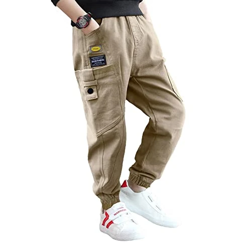 Offre limitée : Rolanko Pantalon Cargo Garçon Jogging Enfant Slim Fit Camouflage Pantalons Ave Taille Élastiquée de 23.99 EUR à 23.99 EUR (remise 0%)