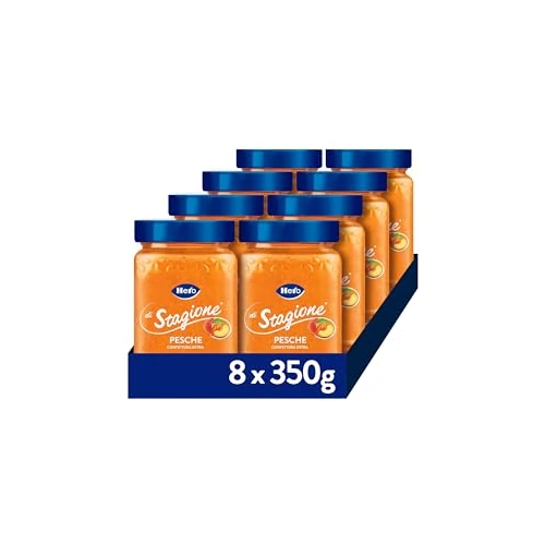 Offerta a tempo: Hero di Stagione Confettura di Pesche Extra, 8 Vasetti 350g - 0.00% da 21.00 € a 21.00 €