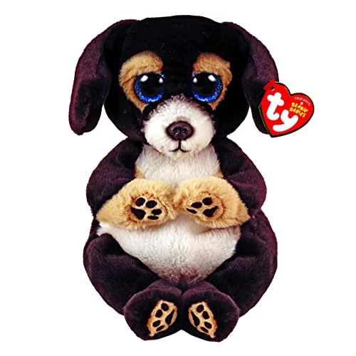 Offerta a tempo: Ty - Peluche - Beanie Bellies - Cane - Ranger - Cagnolino con occhioni azzurri glitter - I peluche morbidi e coccolosi, Brown/White - 20 Cm - 40700, 2009301 - 43% da 6.99 € a 4.00 €