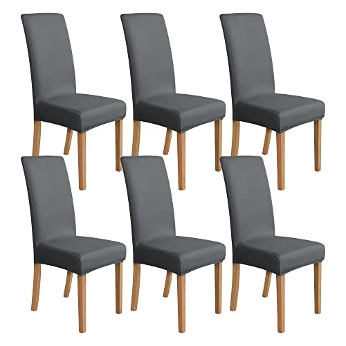 Limited offer: Amazon Basics Dining Chair Covers, Stretch Parson/Dining Chair Slipcover, Removable Washable Chair Protector for Home/Restaurant/Banquet, Black, Pack of 4 from 22.22 EUR to 22.22 EUR (save 0%)