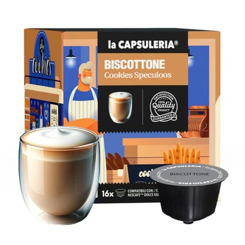 Tijdelijke aanbieding: SPECULAASKOEKJES (96 cups) geschikt voor 96 koppen, compatibel met Nescafé Dolce Gusto, 96 Stuks (6 x 16 Capsules) van 33.50 EUR naar 33.50 EUR (korting 0%)