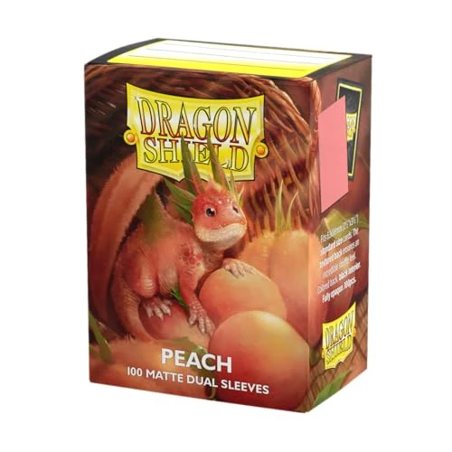Oferta ograniczona: Dragon Shield Matowe, podwójne koszulki na karty kolekcjonerskie w standardowym rozmiarze, 100 szt., gładkie i wytrzymałe, do kart Pokemon, Flesh & Blood, One Piece i Magic The Gathering | Peach z 49.00 PLN na 49.00 PLN (zniżka 0%)