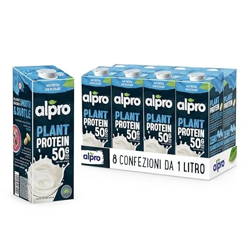 Alpro Bebida Vegetal de Soja Proteína Natural 8x1L