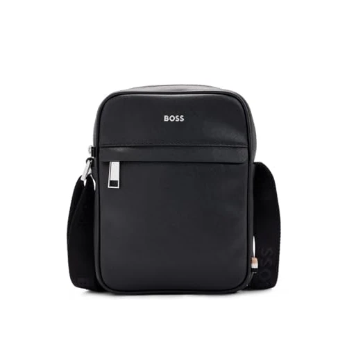Offerta a tempo: BOSS Zair_NS zip uomo Reporter, Black1 - 64% da 140.00 € a 50.00 €