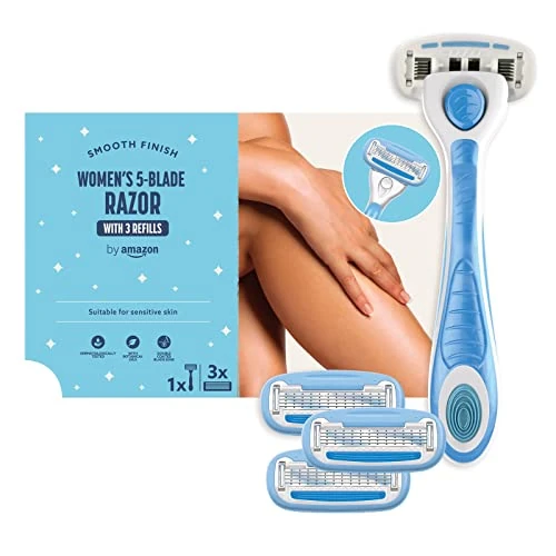 Offerta a tempo: by Amazon Rasoio da donna a 5 lame + 3 ricariche - 15% da 6.49 € a 5.52 €