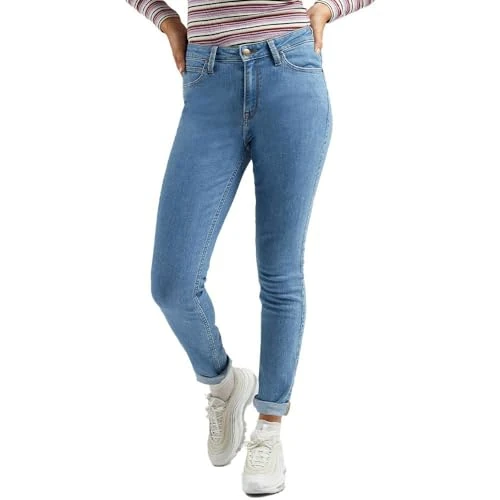Lee Damen Scarlett High Jeans, Just A Breese, 26W / 29L EU