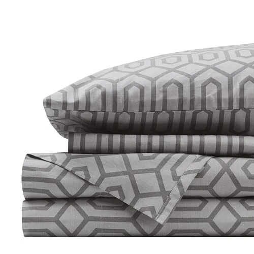 Limited-time offer: Comfort Spaces 100% Cotton Bed Sheet Set Breathable Lightweight Soft with 12" Elastic Pocket Fits Mattresses Up to 14" Cozy All Season Bedding Matching from 7.80 £ to 7.80 £ (save 0.00%)