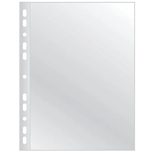 Buste a perforazione universale Q-Connect 22x30 cm alto spessore finitura liscia conf. 50 pezzi - KF11187