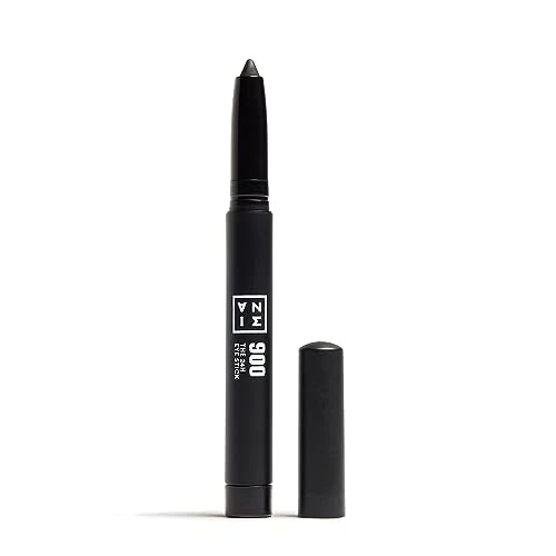3INA MAKE-UP - De 24H Eye Stick 900 - Zwarte Oogschaduw Stick met Romige Textuur - 24H Waterdicht - Matte Shimmer & Metallic Finish - Multitaskig Oogschaduw