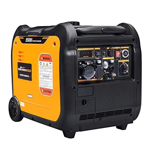 maXpeedingrods 5500W Portable Inverter Generator Petrol Silent for Outdoor Camping, RV Travel, Home Backup