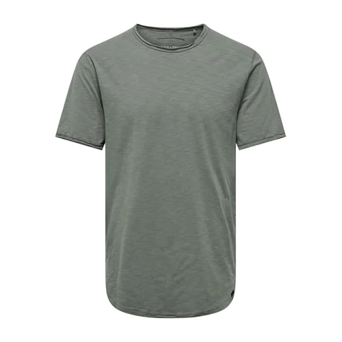 Offerta a tempo: Only & Sons Onsbenne Longy SS Nf 7822 Noos - Maglietta A Maniche Corte, T-Shirt Uomo, Grigio (Castor Gray), XXL - 0.00% da 16.99 € a 16.99 €
