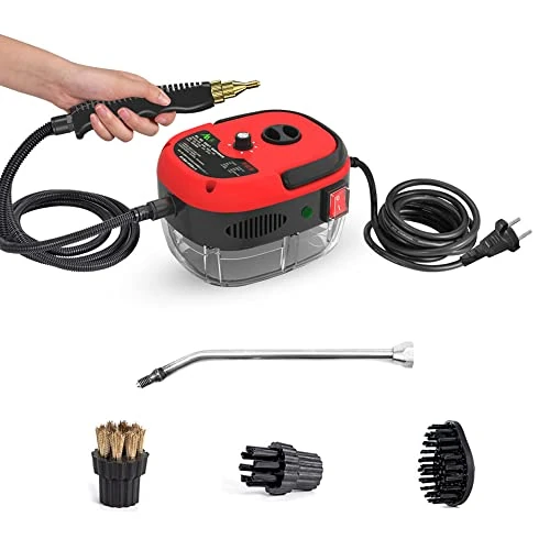 Offerta a tempo: Andoer Pulitore A Vapore Professionale 2500 W Portatile Ad Alta Temperatura con Testine per Mobili da Cucina, Bagno E Auto - 40% da 69.99 € a 42.20 €