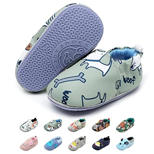 Limited-time offer: YloveM Baby Leather Shoes with Soft Sole First Walking Shoes for Infants Toddlers Newborn Boys Girls Indoor Outdoor Casual Prewalker Shoes Seasons (Green, 12_months) from 11.88 GBP to 11.88 GBP (save 0%)