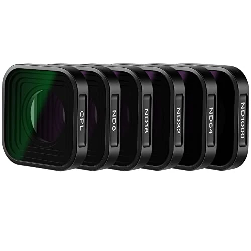 Offerta a tempo: NEEWER Set di filtri ND compatibile con GoPro Hero 13 12 11 10 9, confezione da 6 (CPL/ND8/ND16/ND32/ND64/ND1000), accessori per action camera, kit di filtri polarizzatori a densità neutra obiettivo - 38% da 67.77 € a 41.99 €