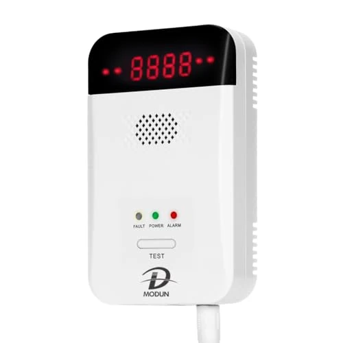 Offerta a tempo: D MODUN - Rilevatore di Gas, Gas naturale|GPL|Rilevatore di perdite gas carbone, Rilevatore gas con plug-in con allarme acustico e display a LED, Sensore Allarme gas combustibili Metano Propano Butano - 0.00% da 24.65 € a 24.65 €