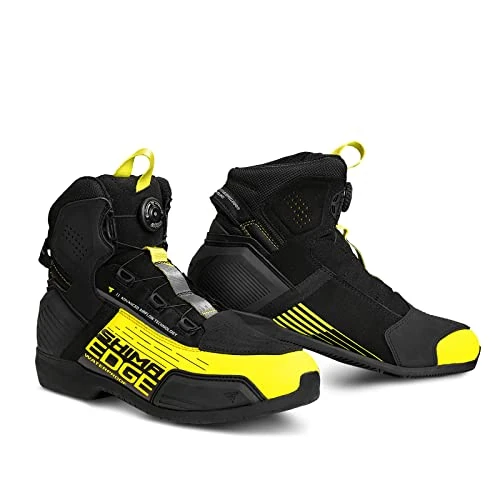 Offerta a tempo: SHIMA EDGE WP Scarpe Moto Uomo Pelle Impermeabile Estive Scarpa ATOP Sneakers Proteggi Touring Protezione Cerniera Laterale Suole Antiscivolo Estate Abbigliamento (Uomini, Impermeabile, Fluo, 47) - 15% da 159.99 € a 135.99 €