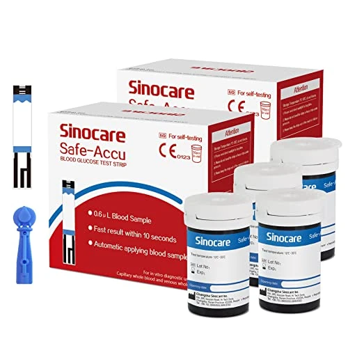 Offerta a tempo: Sinocare Strisce Glicemia Safe Accu, 100 Strisce Reattive + 100 Lancette - 39% da 34.99 € a 21.18 €