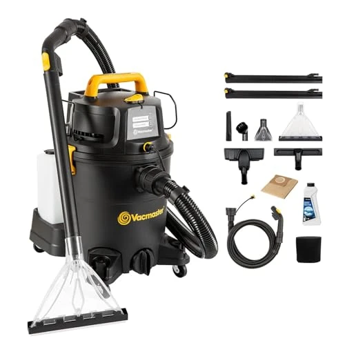Offre limitée : Vacmaster VK1323PFR 1300W 23L 3-en-1 Nettoyeur Multi-Surfaces pour Tapis Moquettes Tissus d'ameublement Escaliers et Voiture, Nettoyeurs Tapis et moquettes Aspirateur Eau et Poussière de 189.99 € à 176.88 € (7% de remise)