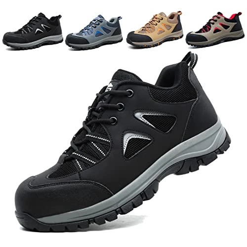 Offerta a tempo: Scarpe Antinfortunistiche Uomo Donna con Punta in Acciaio Nero 37 EU - 20% da 49.99 € a 39.99 €