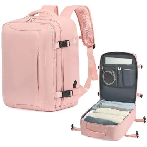 Lossga Handgepäck für Easyjet 45x36x20 Reiserucksack Damen Rucksack Männer Frauen Wanderrucksack Wasserdichter Outdoor Tagesrucksack