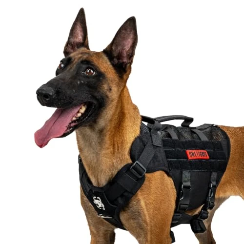 Offre limitée : OneTigris Harnais de sécurité réglable pour chiens de grande et moyenne taille, En maille Aire, Ultra respirant, Avec 2 poignées, Gilet pour chien de 54.99 € à 54.99 € (0.00% de remise)