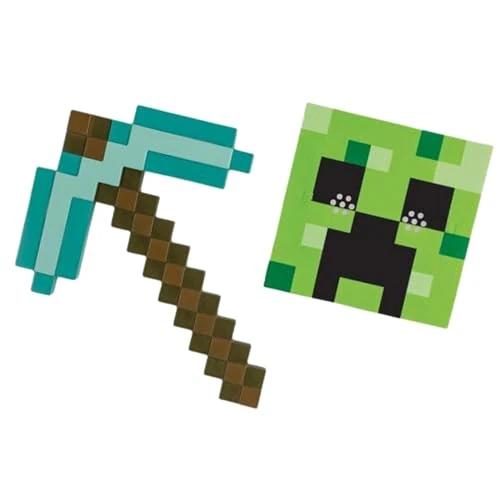 Oferta limitada: Minecraft Set de Accesorios Disguise - Máscara Creeper y Pico de Diamante Conjunto de Accesorios Talla Única - Para Niños 3 Años + de 15.99 EUR a 15.99 EUR (ahorro 0%)
