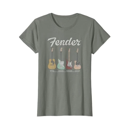 Offerta a tempo: Fender Vintage Guitar Lineup Maglietta - 16% da 16.99 € a 14.28 €