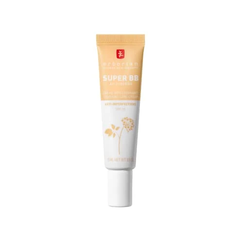 Offre limitée : Erborian - Super BB Crème au Ginseng - Soin du Visage Teinté Haute Couvrance Anti-Imperfections - Correcteur et Perfecteur de Teint - Protection Solaire SPF 20 - Cosmétique Coréen de 22.84 EUR à 12.79 EUR (remise 44%)