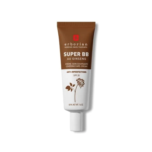 Oferta limitada: Erborian - Super BB Crema de Ginseng - Cuidado Facial Tinte de Alta Cobertura Anti-Imperfectos - Corrector y Perfeccionador del Tez - Protección Solar SPF 20 - Chocolat - 40ml de 44.50 € a 27.98 € (ahorro 37%)