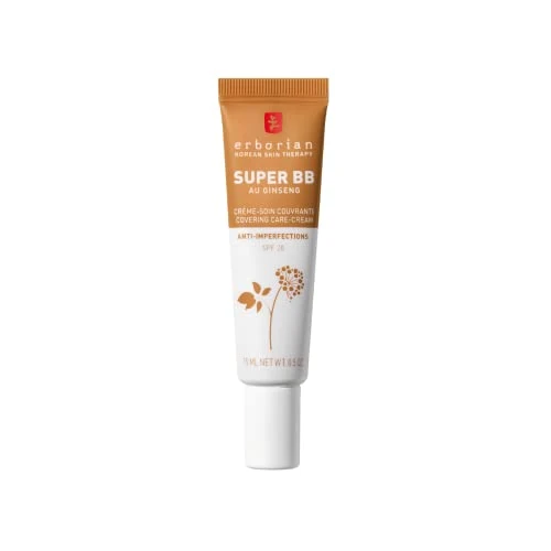 Offre limitée : Erborian - Super BB Crème au Ginseng - Soin du Visage Teinté Haute Couvrance Anti-Imperfections - Correcteur et Perfecteur de Teint - Protection Solaire SPF 20 - Cosmétique Coréen de 22.94 EUR à 15.60 EUR (remise 32%)